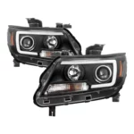 Spyder 15-17 Chevy Colorado Projector Headlights - Light Bar LED - Black 2 01 49