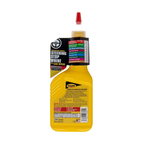 Rislone High Mileage Steering Stop Whine with Leak Repair 4604 Power Steering Fluid, 11.8 oz – Image 2