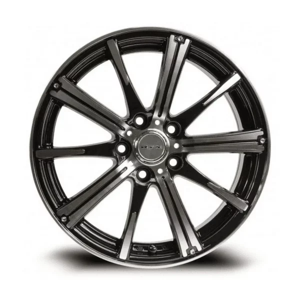 RTX Spark 14x5.5 4x100 ET38 CB73.1 Black Machined Wheel – Image 2