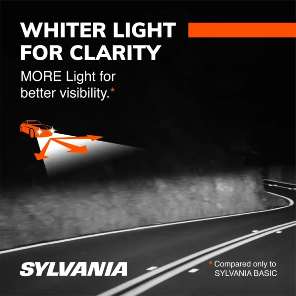 Sylvania H11 SilverStar ULTRA Halogen Headlight Bulb, 2 Pack, Compatible with Multiple Cars – Image 2