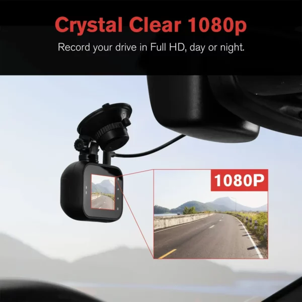 YADA 1080P Roadcam, Full-HD Day or Night, Smart G-sensor Recording 24_7, Motion Detection, SD Card Included, BT533146 – Image 2
