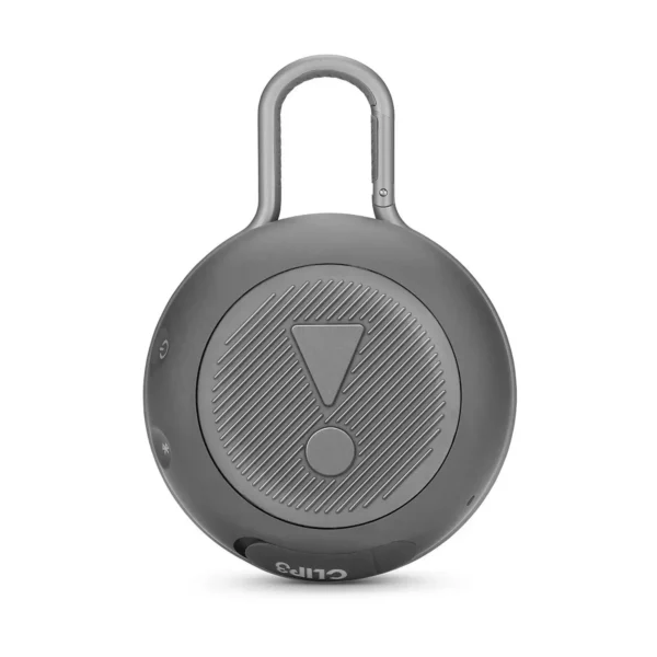 JBL Clip 3 Portable Bluetooth Speaker with Carabiner - Gray – Image 3