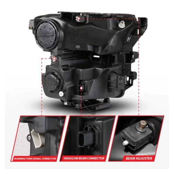 Anzo USA - 111630A FORD F-150 15-17 FULL LED PROJECTOR PLANK STYLE HEADLIGHTS – Image 3