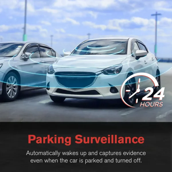 YADA 1080P Roadcam, Full-HD Day or Night, Smart G-sensor Recording 24_7, Motion Detection, SD Card Included, BT533146 – Image 3