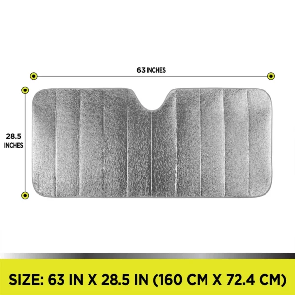 Auto Drive Lightweight Silver Accordion Sunshade 1 Pack – Image 3